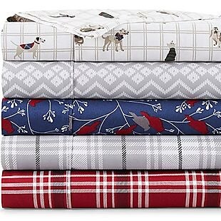 JCPenney Flannel Sheet Sets $25