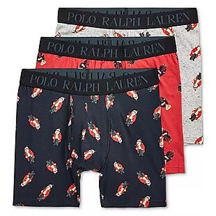 3pk Ralph Lauren Bear Boxer Briefs $24