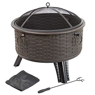 Metal Fire Pit with Cover $69