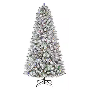 6.5" Flocked Pre-Lit Christmas Tree $40