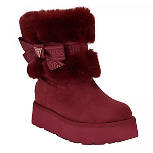 Guess Faux-Fur Cozy Booties $36