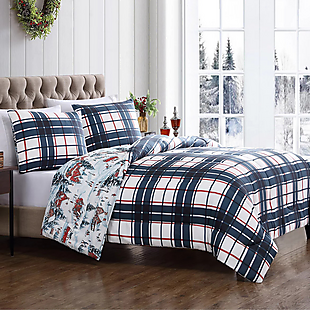 3pc Holiday Town Square Comforter Set $24