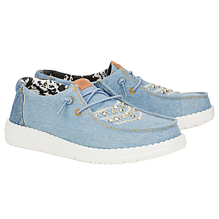 Hey Dude Wendy Denim Shoes $38