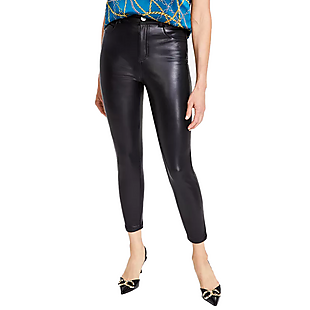 Faux-Leather Skinny Pants $28