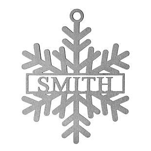 Custom Snowflake Name Sign $30