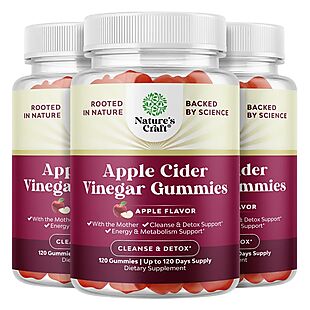 360ct Apple Cider Vinegar Gummies $30