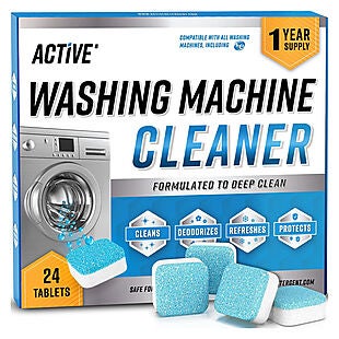 24ct Active Washing Machine Cleaner $15