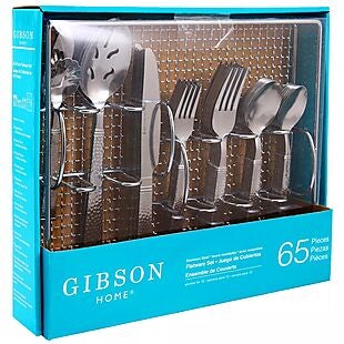 65pc Flatware and Caddy Sets $30