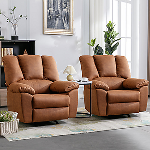 Set of 2 Oversized Rocker Recliners $530