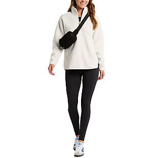 45% Off Zella Faux-Shearling Pullover