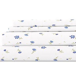 4pc Floral Printed Queen Sheet Set $24