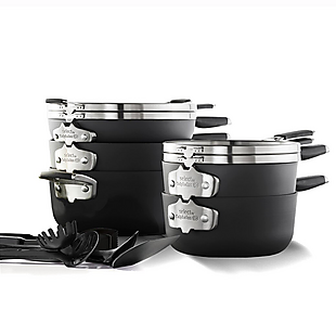 14pc Calphalon Space-Saving Cook Set $178