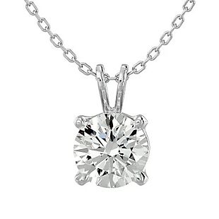 1ct Moissanite Necklace + Free Studs $80