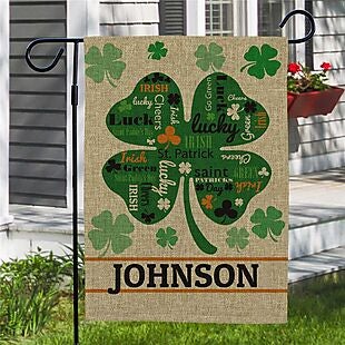 Custom Burlap Garden Flags $16