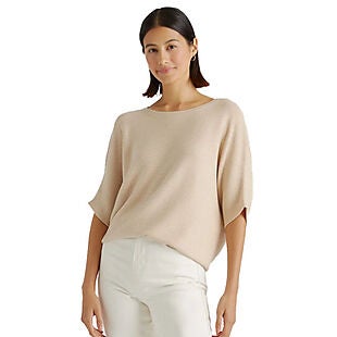 Cotton-Cashmere Dolman Sweaters $39