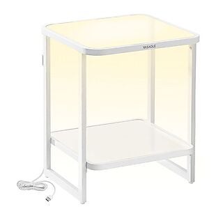 2-Tier Side Table with LED Lights $49