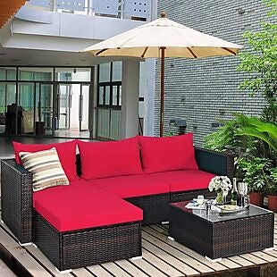 5pc Patio Sectional Set $375