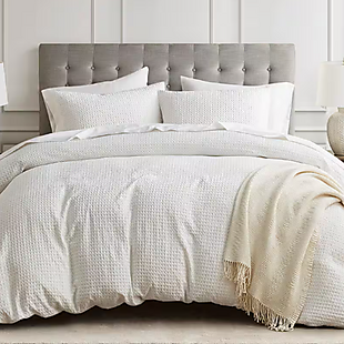 3pc Waffle Weave Duvet Cover Set $33