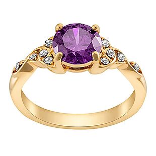 Crystal Trinity Knot Rings $23