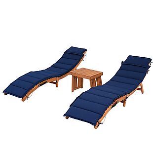 3pc Cushioned Lounge Chair Patio Set$ 250