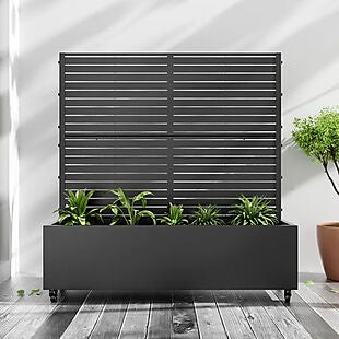 Wheeled Trellis Planter Box $126
