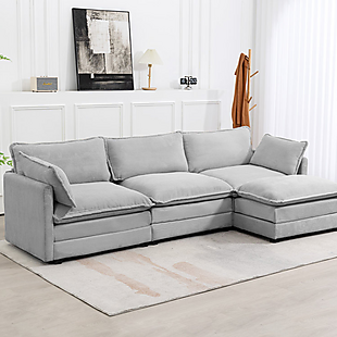 112" Corduroy Sectional Sofa $490