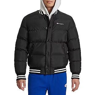 Champion Quilted Bomber Puffer Jacket $35