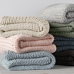 Chunky Knit Throw $58 in 8 Colors