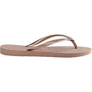 40% Off Havianas Rose Gold Flip Flops