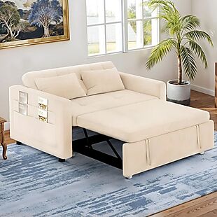 55" Reclining Sleeper Sofa $290