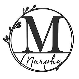 Custom Floral Monogram Sign $24