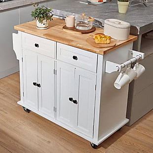 Rolling Kitchen Island $140