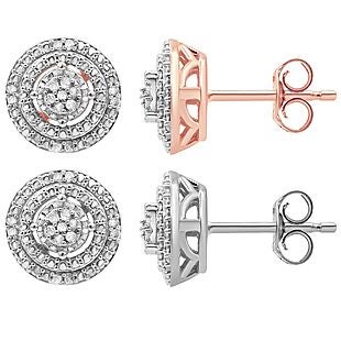 Round-Cut Diamond Studs $20
