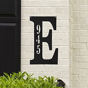 12" Steel Address Plaque $23