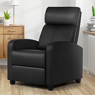 Faux-Leather Recliner $140