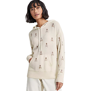 Embellished 100% Cashmere Hoodie $50