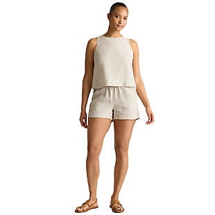 100% European Linen Shorts $30