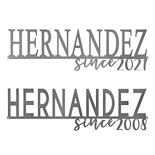 Family Name Sign $32