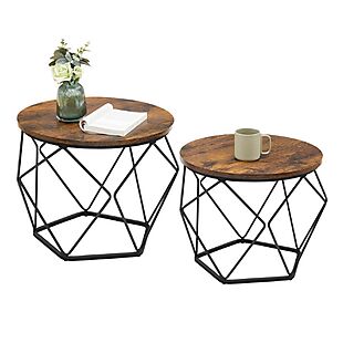 2 Round Coffee Tables $49