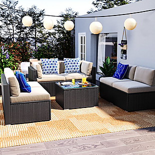 7pc Modular Patio Sofa Set $550