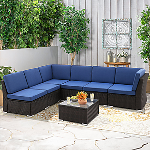 7pc Patio Sectional Sofa Set $490