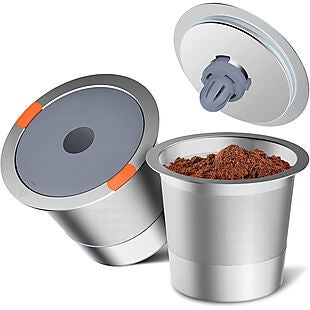 2 Stainless Steel Reusable K-Cup Pods $13