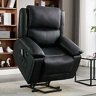 Genuine Leather Power Lift Recliner $396