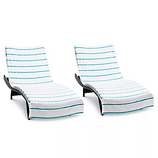 2pk Terry Towel Chaise Lounge Covers $40