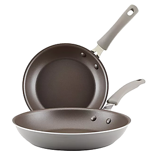 2pk Rachael Ray Nonstick Fry Pan Set $35
