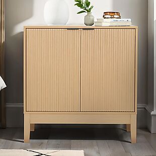 2-Door Reeded Storage Cabinet $120