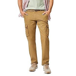 Belted Straight-Fit Cargo Pants $20