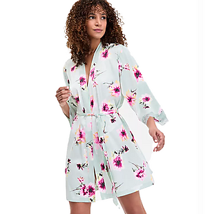 50% Off Satin Lace-Trim Robe