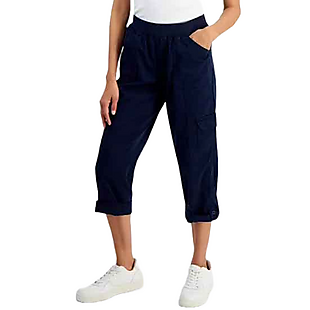 Cuffed Pull-On Cargo Capris $7!