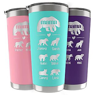 Personalized Mama Bear Tumbler $15